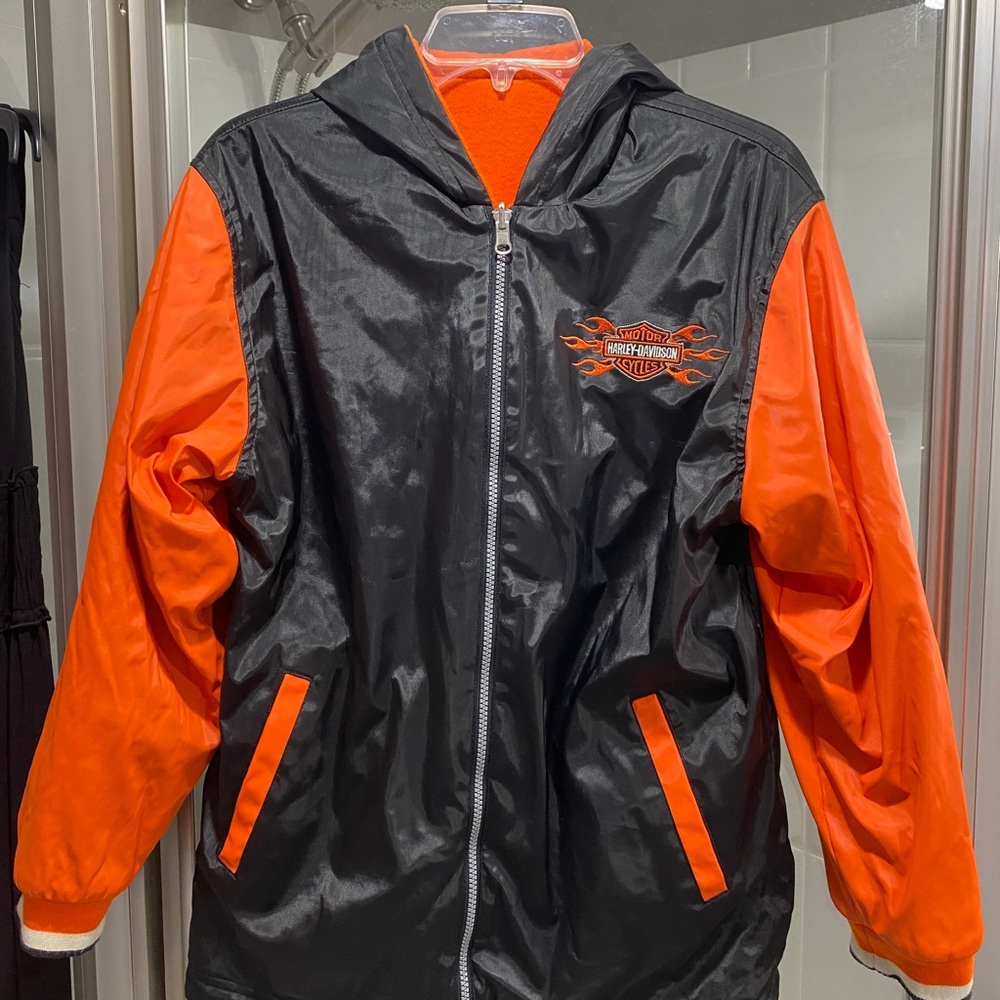 Harley Davidson reversible hooded jacket